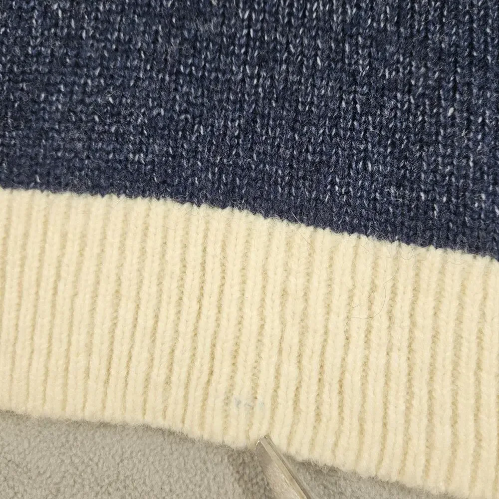 Old Navy Sweater Womens Size Small Blue Fair Isle Winter Preppy Wool Blend